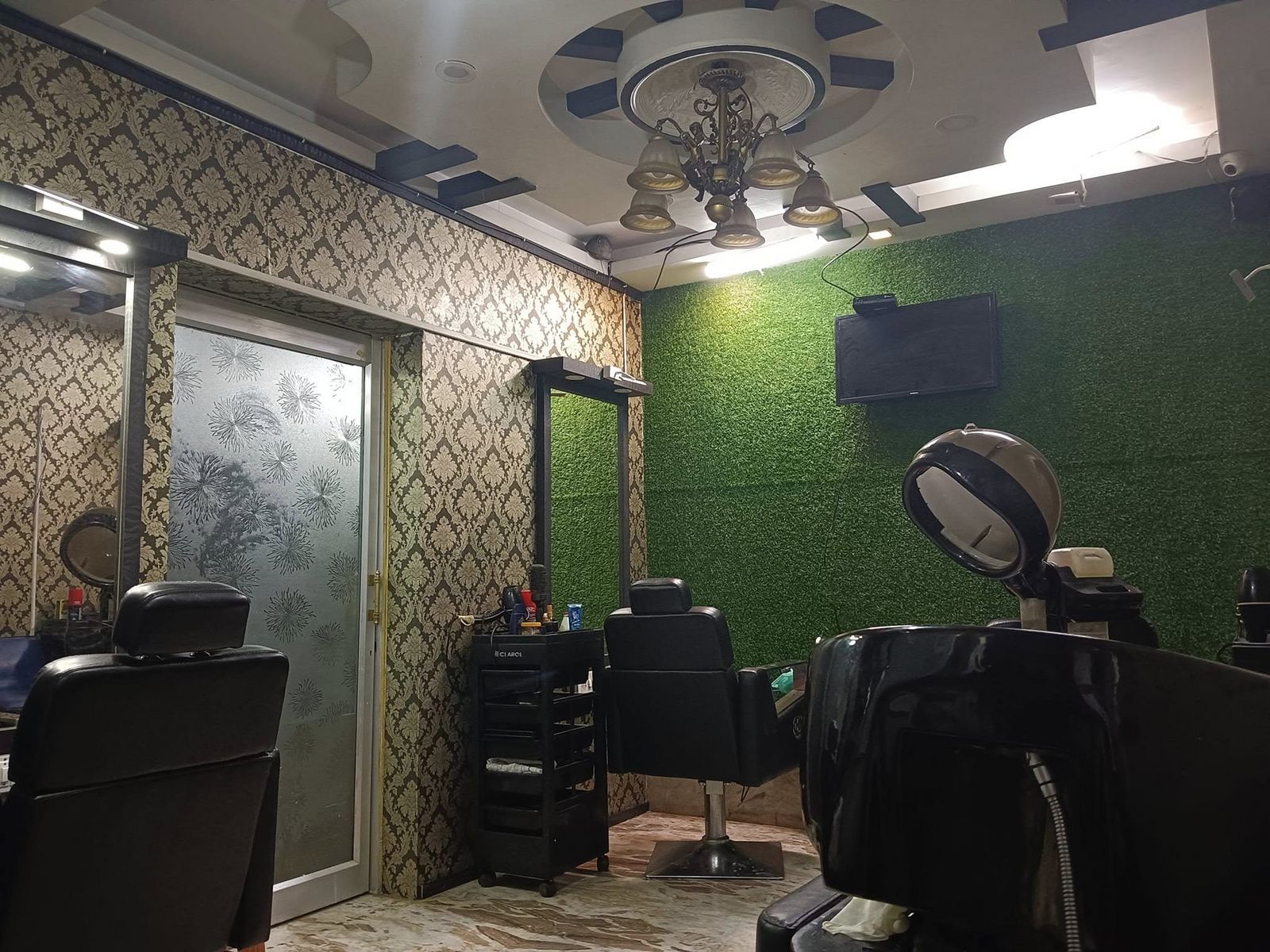 Specialist working on a guest in a calm salon interior